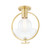 Mitzi - H387601-AGB - One Light Semi Flush Mount - Ringo - Aged Brass