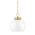 Mitzi - H457701S-AGB - One Light Pendant - Sasha - Aged Brass