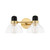 Mitzi - H482302-AGB - Two Light Bath and Vanity - Camile - Aged Brass