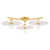 Mitzi - H499603-AGB/CCR - Three Light Semi Flush Mount - Tinsley - Aged Brass
