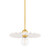 Mitzi - H499701-AGB/CCR - One Light Pendant - Tinsley - Aged Brass