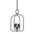 Mitzi - H512701S-AI - Four Light Pendant - Mallory - Aged Iron