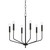 Mitzi - H516806-AGB/SBK - Six Light Chandelier - Bailey - Aged Brass
