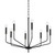 Mitzi - H516808-AGB/SBK - Eight Light Chandelier - Bailey - Aged Brass
