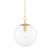 Mitzi - H609701S-AGB - One Light Pendant - Juliana - Aged Brass