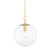 Mitzi - H609701S-AGB - One Light Pendant - Juliana - Aged Brass
