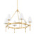 Mitzi - H630806-AGB - Six Light Chandelier - Janelle - Aged Brass
