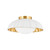 Mitzi - H666501-AGB/CSW - One Light Flush Mount - Penelope - Aged Brass