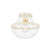 Mitzi - H668601-AGB/SCR - One Light Semi Flush Mount - Alaina - Aged Brass