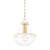 Mitzi - H668701S-AGB/SCR - One Light Pendant - Alaina - Aged Brass