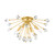 Mitzi - H727504-AGB - Four Light Flush Mount - Genesis - Aged Brass
