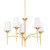 Mitzi - H733805-GL - Five Light Chandelier - Emily - Gold Leaf