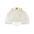 Mitzi - H750501-AGB/CWW - One Light Flush Mount - Eloise - Aged Brass
