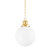 Mitzi - H770701S-AGB - One Light Pendant - Beverly - Aged Brass