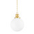 Mitzi - H770701S-AGB - One Light Pendant - Beverly - Aged Brass