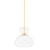 Mitzi - H813701-AGB - One Light Pendant - Cortney - Aged Brass