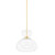 Mitzi - H813701-AGB - One Light Pendant - Cortney - Aged Brass