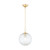 Mitzi - H815701S-AGB - One Light Pendant - Sara - Aged Brass