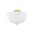 Mitzi - H816601-AGB - One Light Flush Mount - Meshelle - Aged Brass