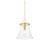 Mitzi - H824701S-AGB - One Light Pendant - Cantana - Aged Brass