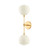 Mitzi - H832102-AGB/SCR - Two Light Wall Sconce - Saylor - Aged Brass
