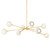 Mitzi - H832808-AGB/SCR - Eight Light Chandelier - Saylor - Aged Brass