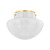 Mitzi - H863501-AGB - One Light Flush Mount - Lilou - Aged Brass