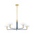 Mitzi - H886805-AGB/SBL - Five Light Chandelier - Aston - Aged Brass