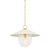 Mitzi - H926701S-AGB/SCR - One Light Pendant - Ressi - Aged Brass