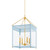 Mitzi - H932704L-AGB/SAO - Four Light Lantern - Rosalie - Aged Brass