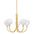 Mitzi - H990805-AGB - Five Light Chandelier - Estelle - Aged Brass