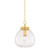 Mitzi - H997701S-AGB - One Light Pendant - Della - Aged Brass