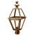 Northeast Lantern - 1023-AB-CIM-CLR - One Light Post Mount - Boston - Antique Brass