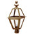 Northeast Lantern - 1023-AB-CIM-CSG - One Light Post Mount - Boston - Antique Brass