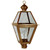 Northeast Lantern - 1073-AB-CIM-CSG - One Light Post Mount - Boston - Antique Brass