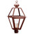 Northeast Lantern - 1073-AC-LT3-CLR - Three Light Post Mount - Boston - Antique Copper