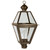 Northeast Lantern - 1073-DAB-CIM-CLR - One Light Post Mount - Boston - Dark Antique Brass