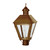 Northeast Lantern - 1113-AB-LT3-CSG - Three Light Post Mount - Boston - Antique Brass