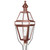 Northeast Lantern - 1253-AC-LT3-FST - Three Light Post Mount - Boston - Antique Copper