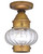 Northeast Lantern - 2024-AB-MED-OPT - One Light Flush Mount - Cageless - Antique Brass