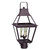 Northeast Lantern - 2243-DB-LT3-CSG - Three Light Post Mount - Uxbridge - Dark Brass