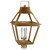 Northeast Lantern - 2253-AB-LT3-CSG - Three Light Post Mount - Uxbridge - Antique Brass