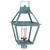 Northeast Lantern - 2253-VG-LT3-CSG - Three Light Post Mount - Uxbridge - Verdi Gris
