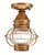 Northeast Lantern - 2514-AB-MED-OPT - One Light Flush Mount - Onion - Antique Brass