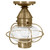 Northeast Lantern - 2524-AB-MED-CLR - One Light Flush Mount - Onion - Antique Brass