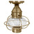 Northeast Lantern - 2524-AB-MED-CSG - One Light Flush Mount - Onion - Antique Brass
