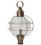 Northeast Lantern - 2853-AB-MED-CSG - One Light Post Mount - Round - Antique Brass