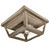 Northeast Lantern - 4104-DAB-MED-CLR - One Light Flush Mount - Flush - Dark Antique Brass