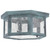 Northeast Lantern - 4504-VG-MED-CSG - One Light Flush Mount - Flush - Verdi Gris