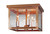 Northeast Lantern - 4904-AB-LT3-CSG - Three Light Flush Mount - Flush - Antique Brass